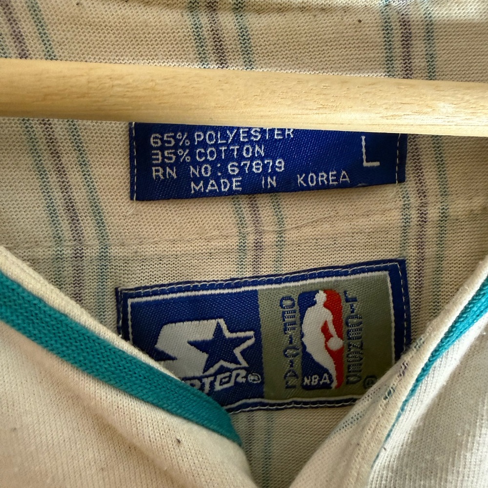 Large 90’s Starter Hornets Jersey - Picture 3 of 9